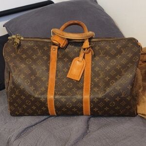 Louis Vuitton Brown Monogram Duffel Bag